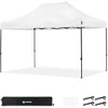 Image de VONROC Tente de fête 3 x 4,5 m - Tonnelle Pliante Easy Up, imperméable 3000 PA, Protection UV 50+, Structure en Acier, Hauteur réglable, avec Sac de Transport - Blanc