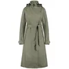 Image de AGU Trench Coat Long Imperméable Urban Outdoor Femme - Vert - M