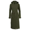 Image de AGU Trench Coat Long Imperméable Urban Outdoor Femme - Vert - XL