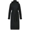Image de AGU Trench Coat Long Veste imperméable Urban Outdoor Femme - Black - S