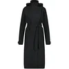 Image de AGU Trench Coat Long Veste imperméable Urban Outdoor Femme - Black - M