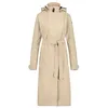 Image de AGU Trench Coat Urban Outdoor Veste de pluie longue pour femme, 561, M