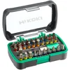 Image de HIKOKI 750363 - Jeu de 32 embouts Phillips, Pozidrive, Torx, inviolables, hexagonaux et plats + porte-embout + adaptateur Cranberry