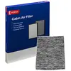 Image de Filtre d'habitacle combiné DENSO (DCF225K) Filtre à air multicouche au charbon actif, bloque les particules nocives, les odeurs qui pénètrent dans la voiture, large compatibilité - Produit qualité OE