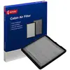 Image de Filtre d'habitacle DENSO (DCF284P) Filtre à pollen multicouche avec chambre de rétention, bloque les particules nocives entrant dans la voiture, large compatibilité - Produit de qualité OE