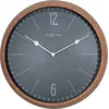 Image de NeXtime - Horloge Murale - Ø 30 cm - Liège/Verre - Gris - 'Cork'