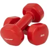 Image de Haltères vinyle 3kg rouge, la paire