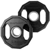 Image de Disque bumper Olympic caoutchouc 2.5kg noir, la paire