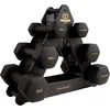 Image de Tunturi Centuri Kit haltères néoprène 3 pièces + rack noir