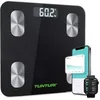 Image de Tunturi Balance - Pèse-personne - Bluetooth - Poids utilisateur de 180 kg - Balance intelligente avec application - Analyse corporelle incluse