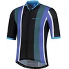 Image de Rogelli Vintage Maillot Manches Courtes Velo Homme, Noir/Vert/Bleu, Taille M