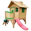 Image de Axi Robin Maison Enfant avec Toboggan Rouge | Aire De Jeux pour L'Extérieur en Marron & Vert | Maisonnette/Cabane De Jeu en Bois Fsc
