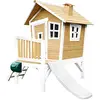 Image de AXI Robin Maison Enfant avec Toboggan Blanc | Aire de Jeux pour l'extérieur en Marron & Blanc | Maisonnette/Cabane de Jeu en Bois FSC