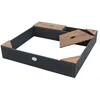 Image de AXI Amy Bac à Sable Enfant - 115 x 115 cm| Bac à Sable pour Enfants en Bois avec Banc & Rangements | Anthracite/Marron