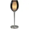 Image de HighLight Lampe à poser Belle, gris fumé/nickel, hauteur 40 cm, verre