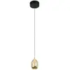 Image de HighLight Suspension Golden Egg, ambre/or, Ø 13 cm, verre/métal