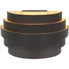 Image de HighLight Applique murale Scudo, noir, largeur 20 cm, aluminium, G9