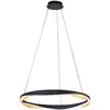 Image de HighLight Suspension LED Ascoli, Ø 85 cm, noir/doré, métal, à intensité variable