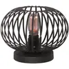 Image de Freelight Lampe de table Aglio, Ø 25 cm, noir, métal
