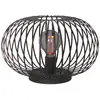 Image de Freelight Lampe de table Aglio, Ø 40 cm, noir, métal