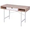 Image de vidaXL Bureau avec 1 compartiment Chêne et blanc