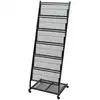 Image de vidaXL Porte-revues 47,5 x 43 x 133 cm Noir A4