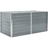 Image de vidaXL Jardinière 160x80x77 cm Gris Acier Galvanisé Balcon Jardin Bac de Fleur