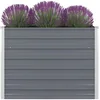 Image de vidaXL Jardinière 100x100x77 cm Acier galvanisé Gris