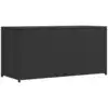Image de vidaXL Boîte de rangement de jardin noir 120x50x60 cm résine tressée