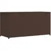Image de vidaXL Boîte de rangement de jardin marron 120x50x60 cm résine tressée