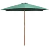 Image de vidaXL Parasol avec Poteau en Bois Parasol de Terrasse Pare-Soleil Parasol de Jardin Parasol de Patio Parasol d'Extérieur Résistant aux UV 270x270 cm Vert