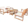 Image de vidaXL Mobilier de Jardin 12 pcs Bambou Salle à Manger Extérieur Salon Jardin