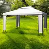 Image de vidaXL Chapiteau de jardin Blanc 3 x 4 m
