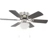 Image de Ventilateur de plafond orné avec lumière 82 cm Marron foncé