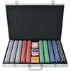 Image de vidaXL Jeu de Poker avec 1000 jetons Aluminium