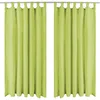 Image de vidaXL 2X Rideaux Occultants avec Boucles Rideaux de Fenêtre Salon Chambre à Coucher Salle de Séjour Bureau Maison Intérieur 140x245 cm Vert