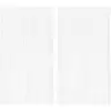 Image de vidaXL Rideau en fils 2 pcs 100 x 250 cm Blanc