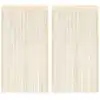 Image de vidaXL Rideau en fils 2 pcs 100 x 250 cm Crème