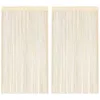 Image de vidaXL 2X Rideau en Fils Séparateur de Pièce Rideau de Porte Rideau de Fenêtre Vitrine Salon Salle de Séjour Chambre Intérieur 140x250 cm Crème