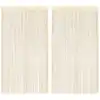 Image de vidaXL Rideau en fils 2 pcs 140 x 250 cm Crème