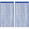 Image de vidaXL Rideau en fils 2 pcs 100 x 250 cm Bleu