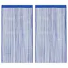Image de vidaXL Rideau en fils 2 pcs 140 x 250 cm Bleu
