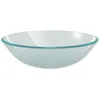 Image de vidaXL Lavabo Verre trempé 42 cm Givré