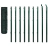 Image de vidaXL Ensemble de Clôture Bordure pour Jardin Euro 10 x 1,7 m Acier Vert