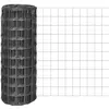 Image de vidaXL Clôture euro Acier 10 x 1 m Gris