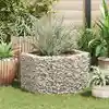 Image de vidaXL Lit surélevé à gabion hexagonale 100 x 90 x 50 cm