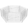 Image de vidaXL Lit Surélevé à Gabion Hexagonale 160x140x50 cm Jardinière Pot de Fleur