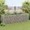 Image de vidaXL Lit surélevé à gabion Acier 360x90x100 cm