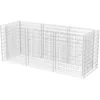 Image de vidaXL Lit Surélevé à Gabion Acier 270x90x100 cm Jardinière Pot de Fleur