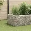 Image de vidaXL Lit surélevé à gabion Acier 360x90x50 cm